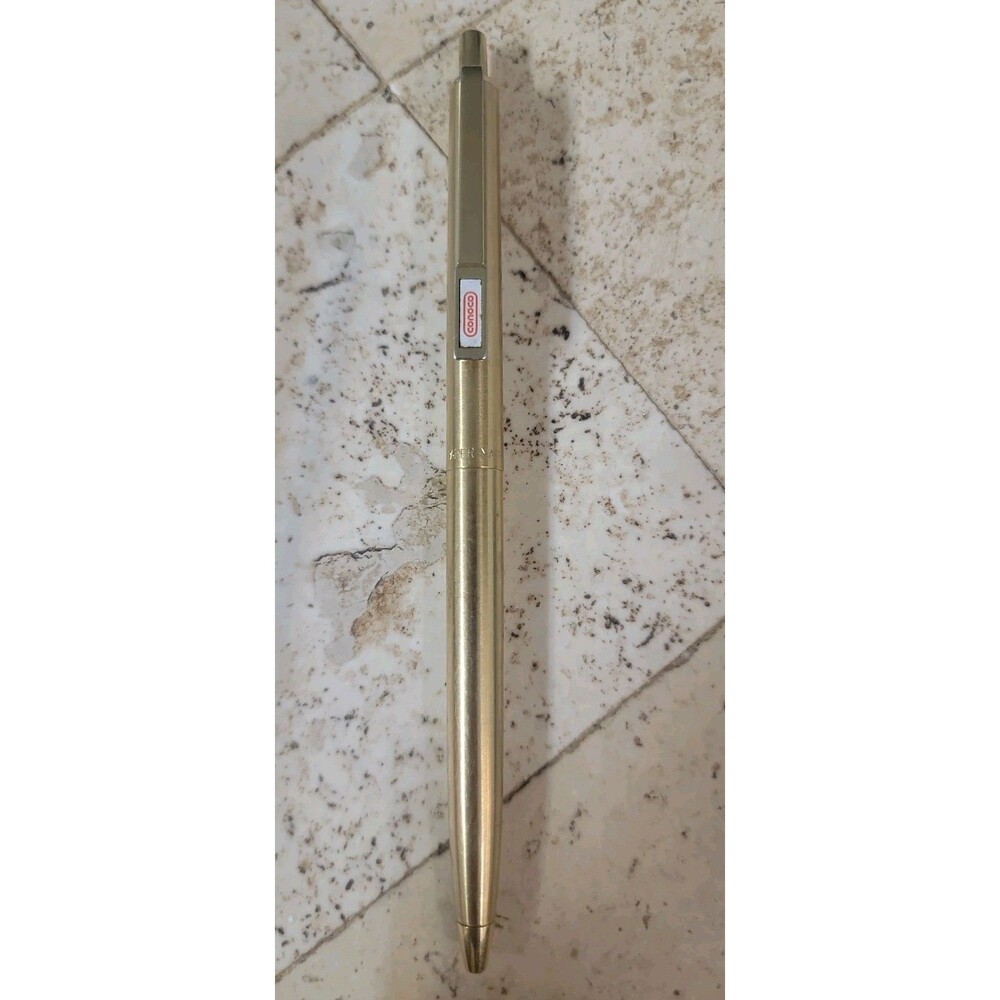 Vintage Conoco Gold‑Tone Collectible Pen • By Paper Mate • (1960s–1980s) USA